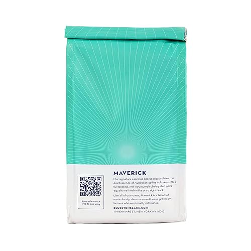 Miniatura 8 de Bluestone Lane Café molido, mezcla de espresso Maverick, tostado medio, bolsa de 12 onzas