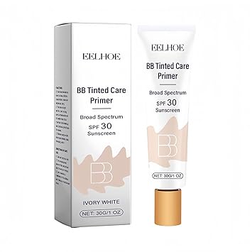 BB Tinted Moisturizer SPF 30, Full Coverage Light-Medium Skin Color Light Hydrating & Smoothing. ivory white