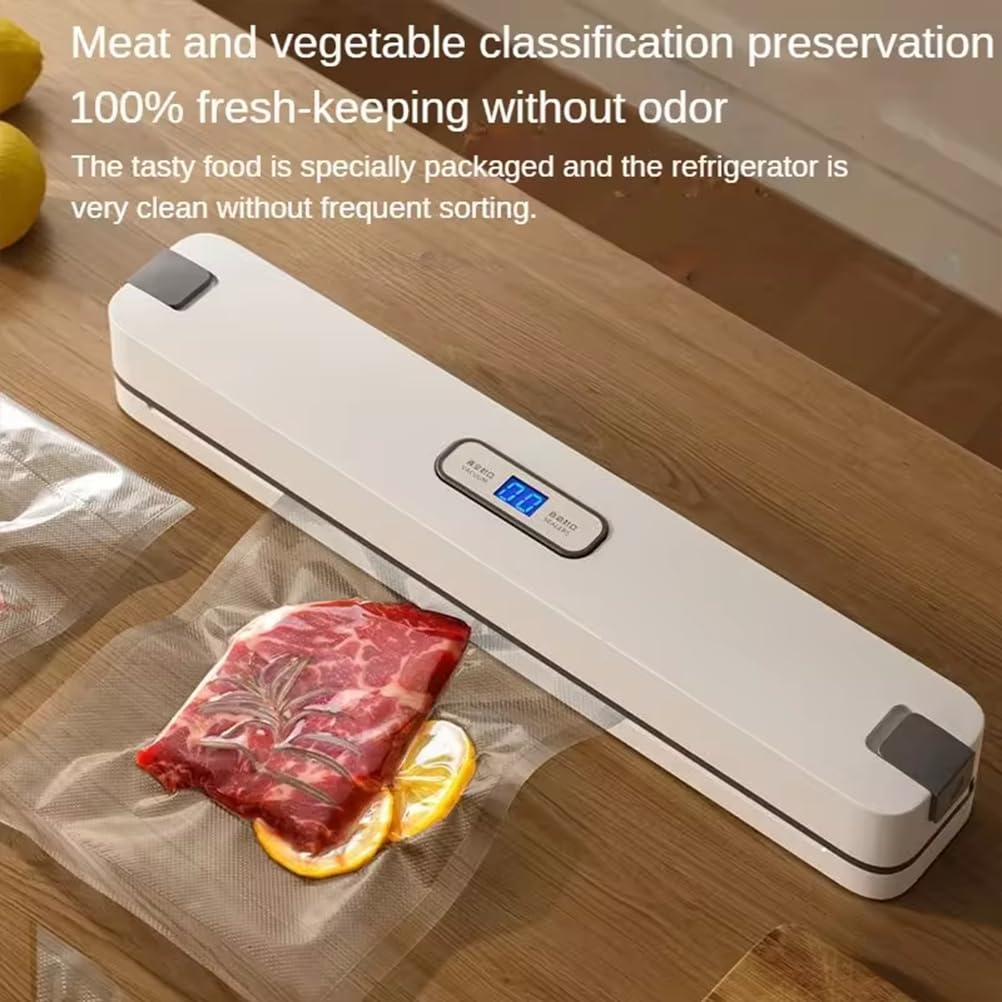XoTiq Macchina per sigillare Alimenti sottovuoto, Sistema di sigillatura Automatica dell'Aria sottovuoto per la conservazione degli Alimenti, modalità Automatica e Manuale, Macchina per sigillare