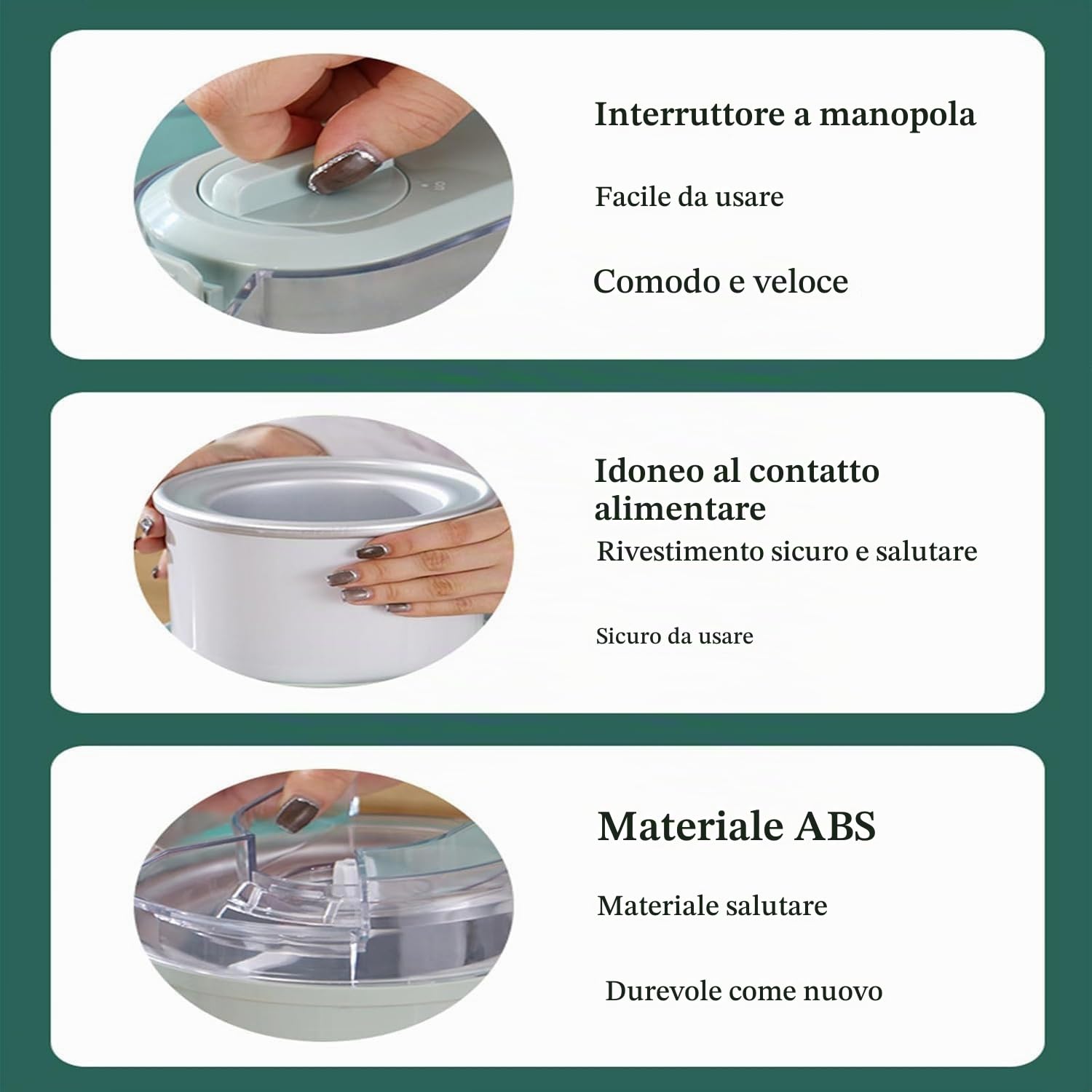Macchina per Gelato Soft E Macchina per Yogurt per Uso Domestico, Bar, Caffetteria - Macchina Automatica per Dessert Surgelati da 1 Litro con Congelatore Incorporato