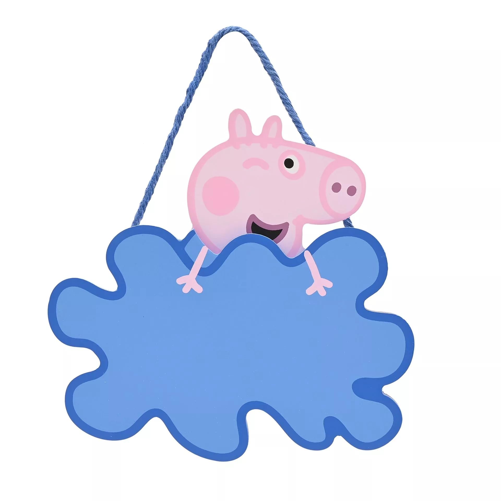 Widdop And Co Pink Peppa Pig George Hanging Plaque