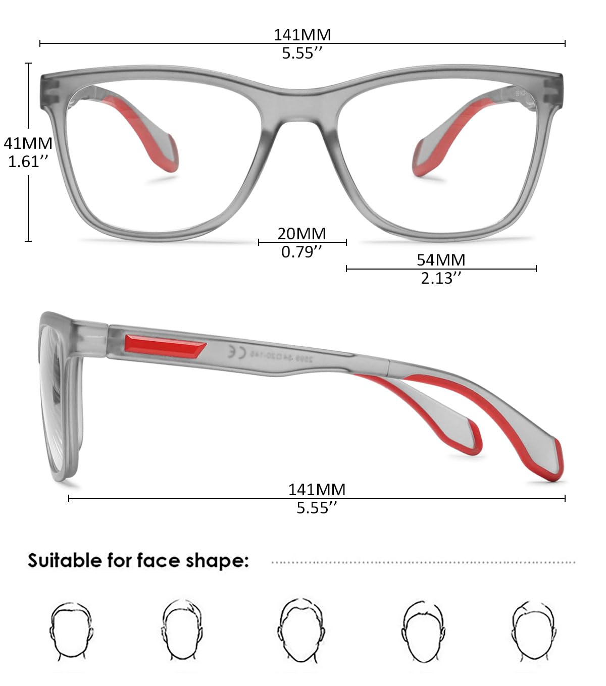 KOOSUFA Gleitsichtbrille Progressive Multifokus Anti-Blaulicht Lesebrille Herren Damen Gleitsicht Lesebrillen Ultraleicht Federscharnier Computerbrille Arbeitsplatzbrille 1.0 1.5 2.0 2.5 3.0 3.5 4.0
