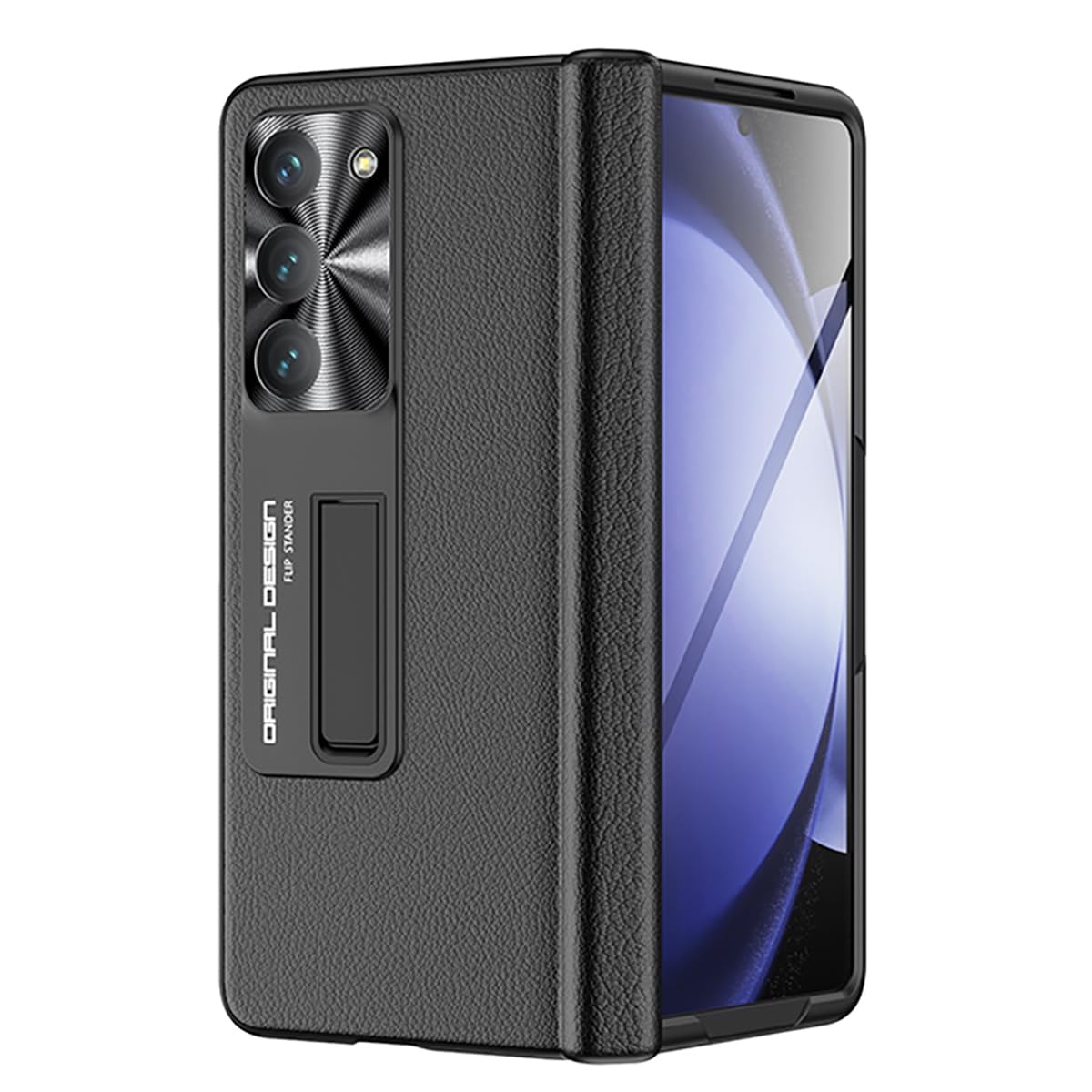 Midkart Automatic Hinge Protection Cover Compatible with Samsung Galaxy Z Fold 5 with Front Tempered Glass Cover Built-in Kickstand Electroplated Case, Transparent & Gold (B0CHMMTWXT) Amazon Price History, Amazon Price Tracker
