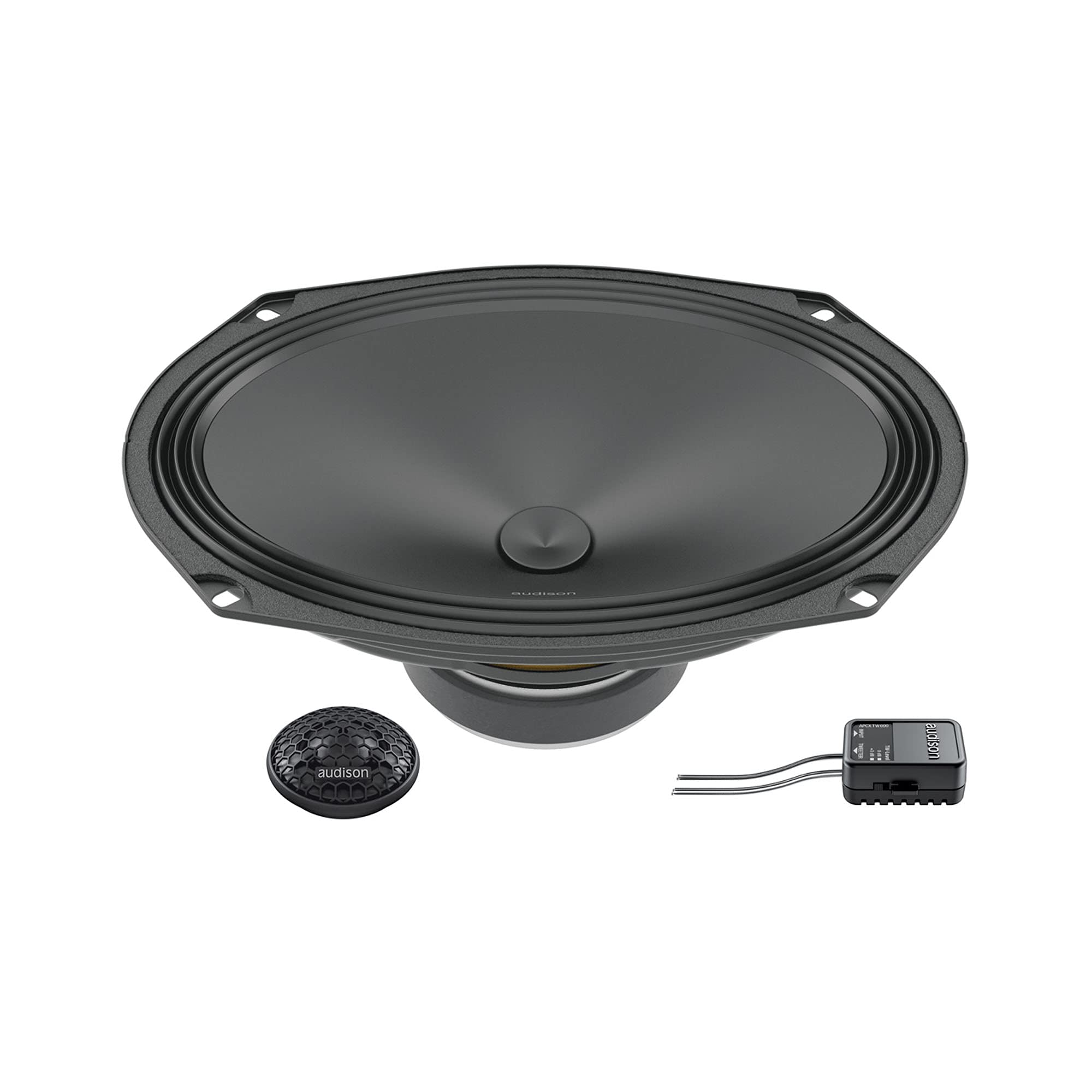 Audison APK 690 – Sistema de Altavoces de 2 vías de 6x9 con woofer, Tweeter y Crossover pasivo de Alta Gama, 300 W Pico