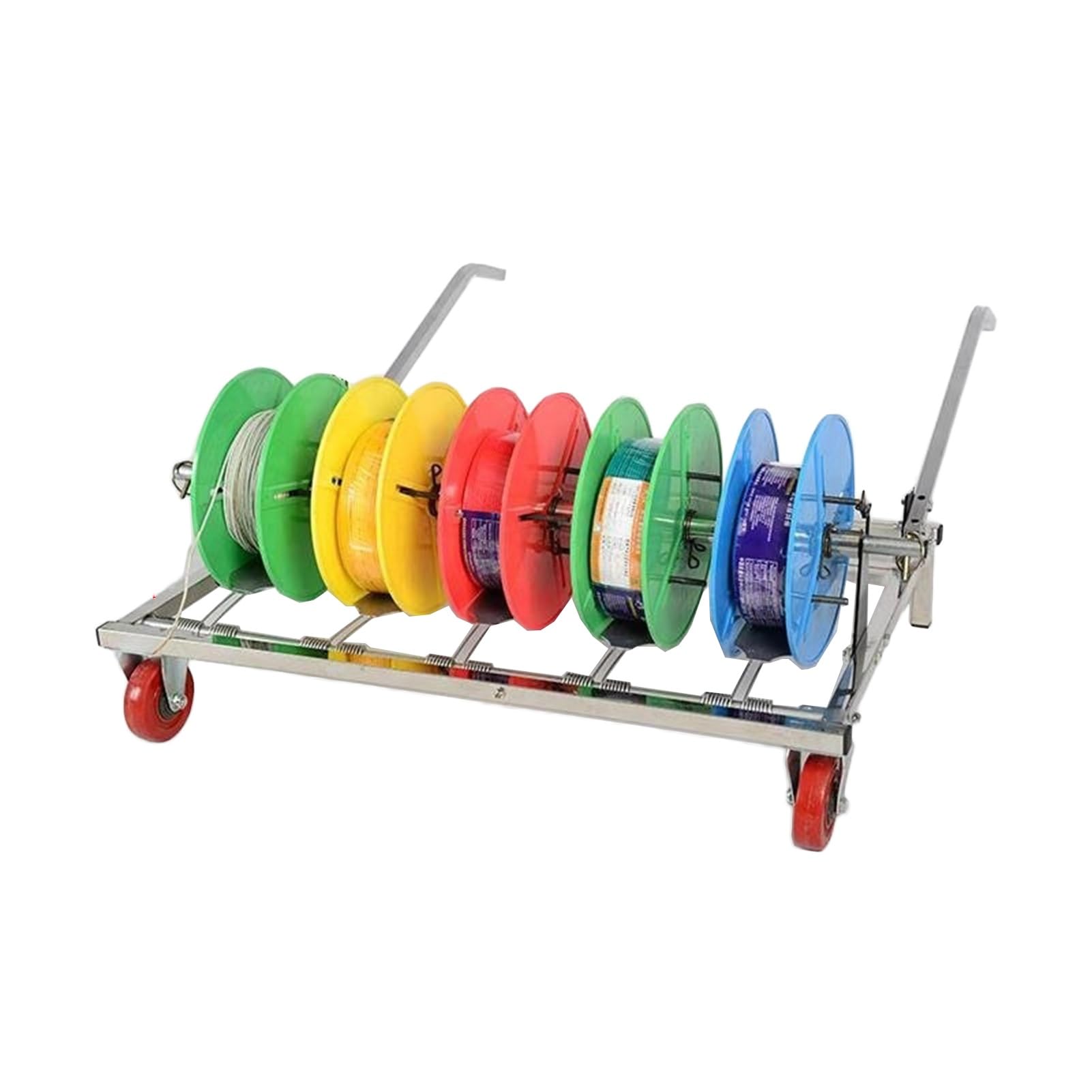 Amazon.com: YLQFGUVWK Wire Reel Rack Stand with Wheels - 5 Roll