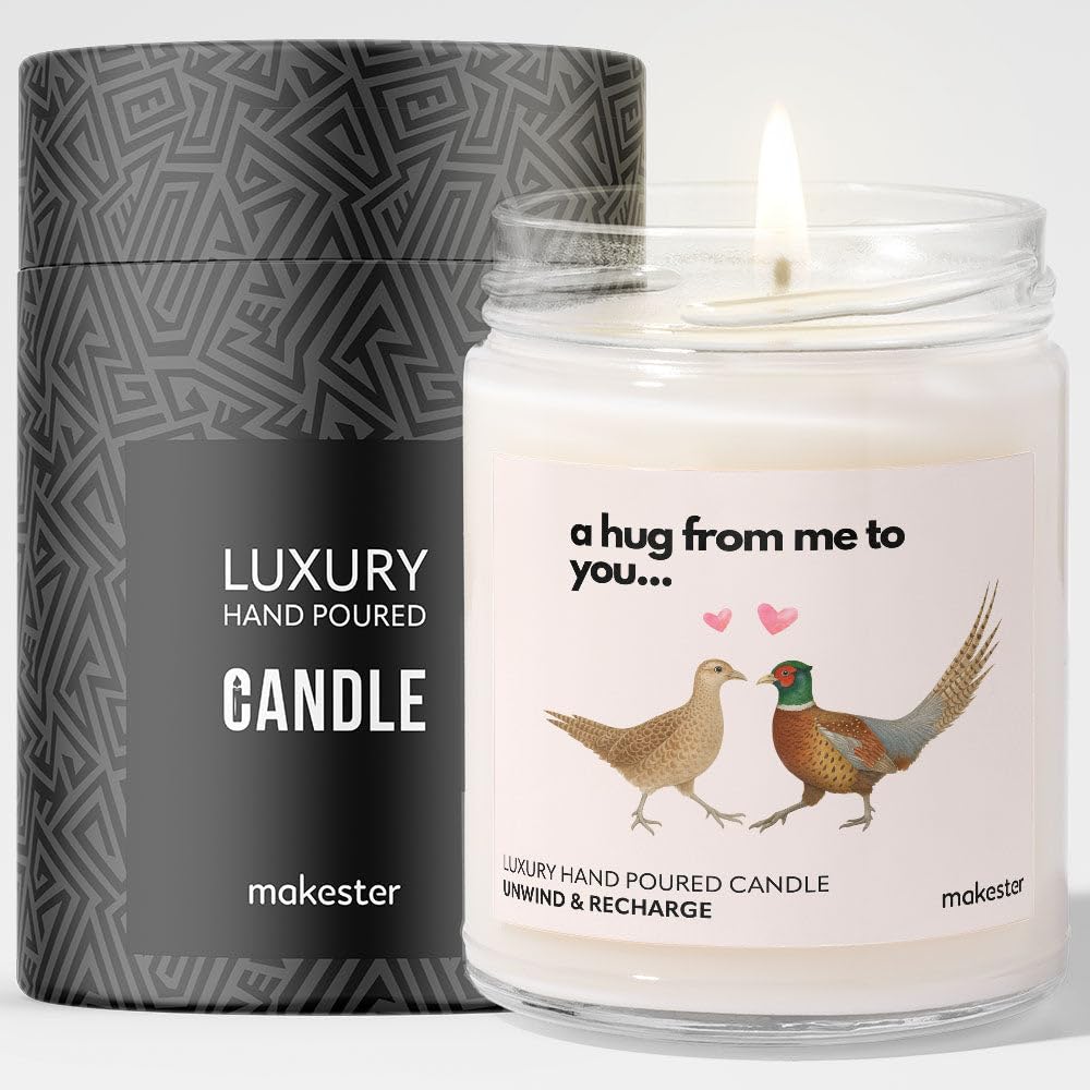 Pheasant Gifts - Luxury Soy Wax Candle - Vanilla, Jasmine, Sugared Almond - Makester โ image 1