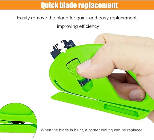 Miniatura 4 de Snitty - Cortador de papel de regalo, 2 piezas, herramienta de corte de película de vinilo de seguridad con cuchilla, cuchillo de fibra de carbono,