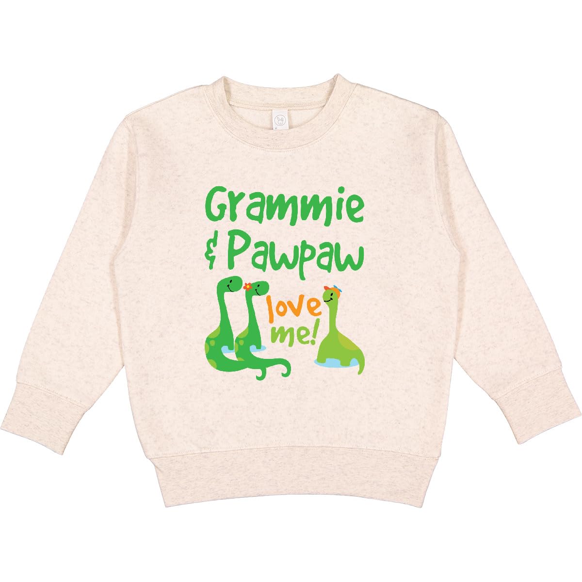 inktastic Grammie and Pawpaw Grandkids Dinosaur Toddler Sweatshirt 4T Natural Heather 440b0