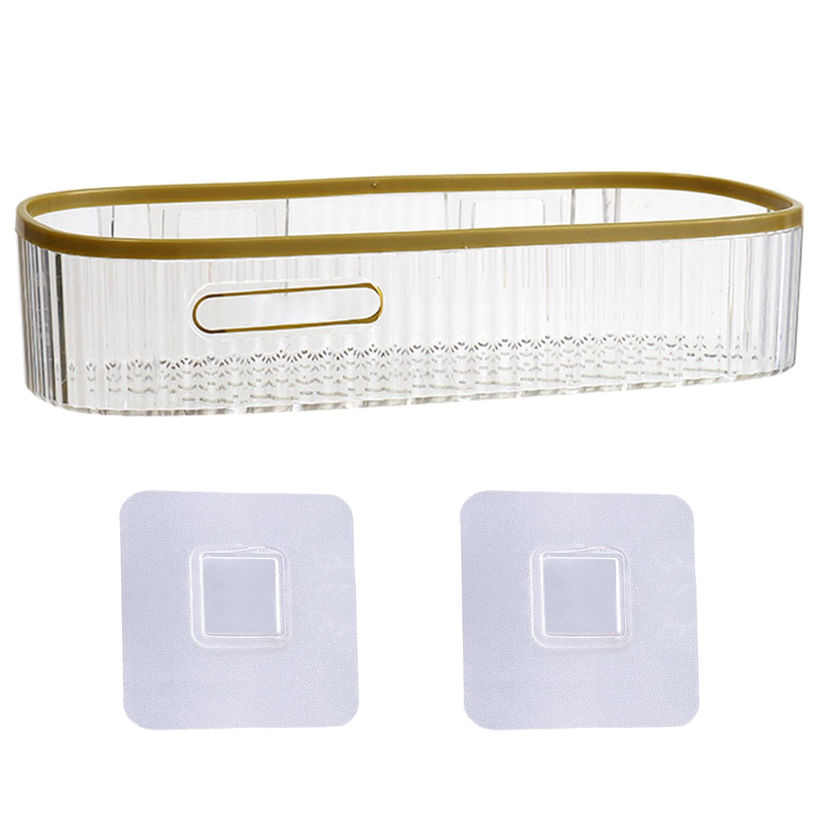 Kalttoy Bathroom Rack Toiletries Storing Shelf Plastics Shampoo Holder Efficient Toilet Washstand Organization Tool Public Restroom Compatible
