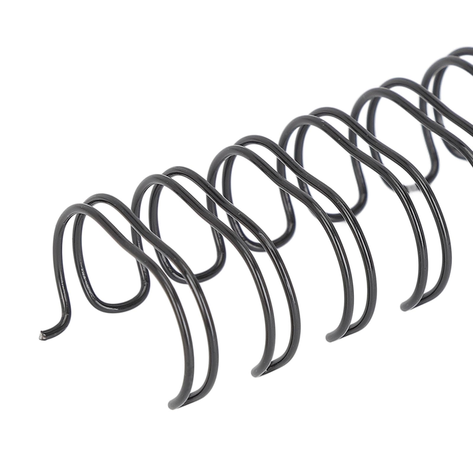 Generic 180 Blatt Kapazität, Doppelschlaufen-Drahtbinderücken, Langlebiges Nylon Beschichtet, 3:1 Teilung, 34 Schlaufen, 19 Mm Durchmesser, Set-Set für A4-Papier (BLACK)