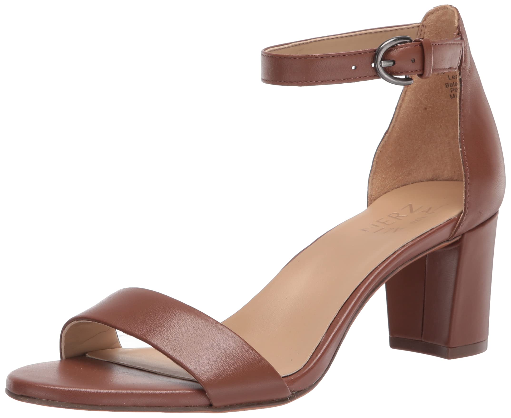 Naturalizer Vera Dress Heel Sandal Walking shoes with Contour+ technology for all-day comfort experience Wide Fit, Black