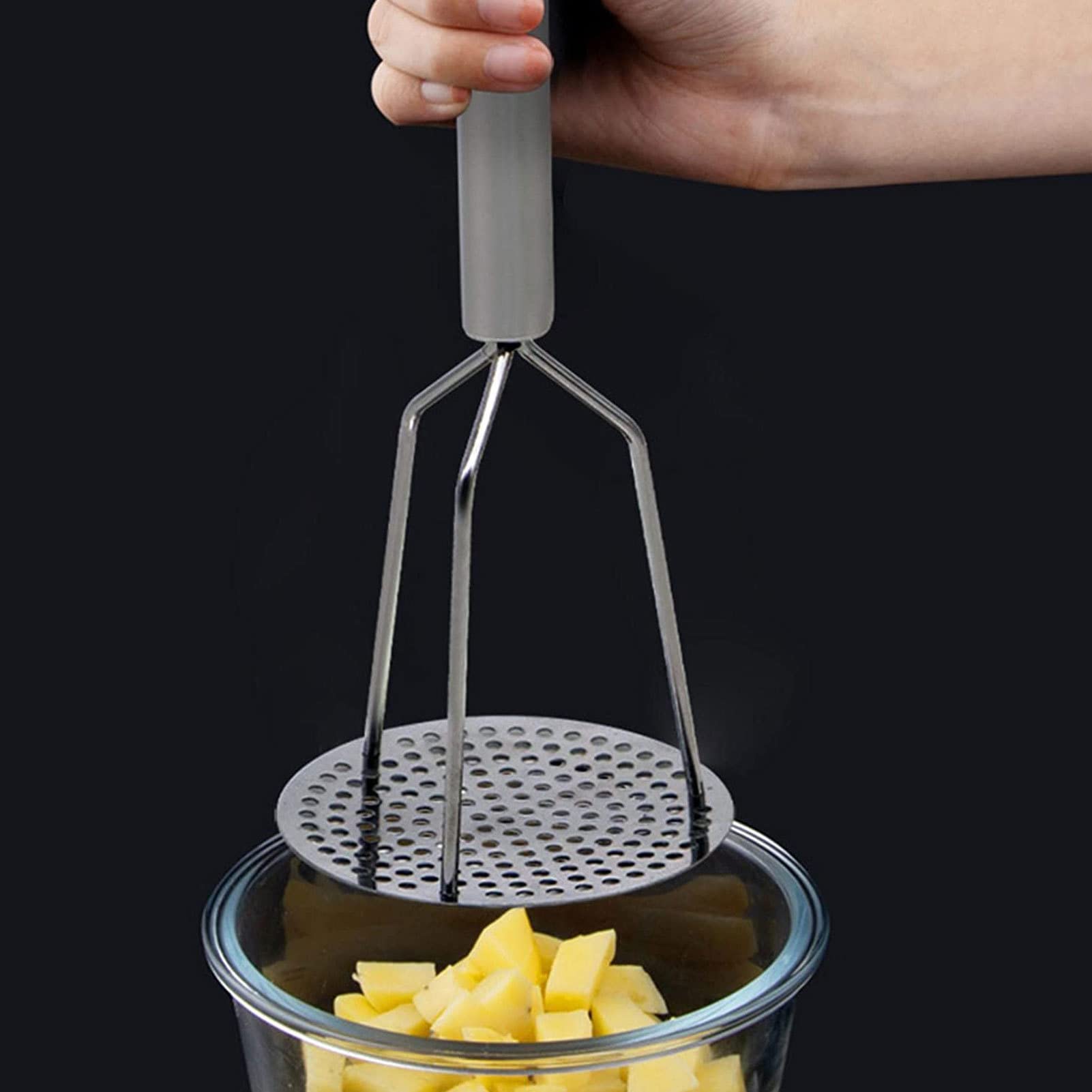 Outils de cuisine pour la cuisson - Presse-purée professionnel - Ustensile de cuisine - Presse-purée robuste - Pour pommes de terre, légumes,