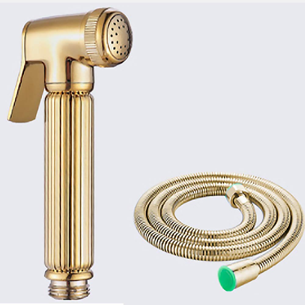 Pistola rociadora para inodoro, pistola rociadora para baño, higiene personal, rociador de bidé, boquilla para inodoro, enjuagador de pañales, pistola de agua de alta presión para el hogar, latón