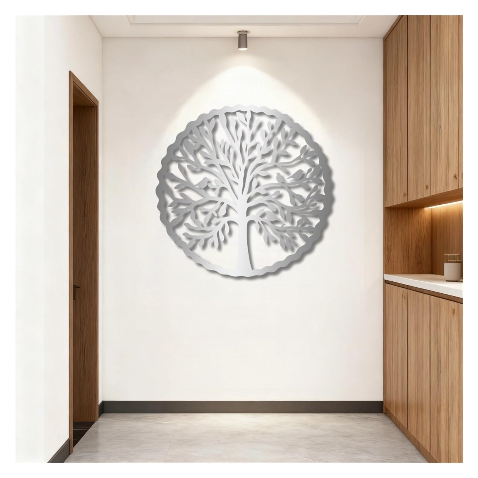 Arte de Pared del árbol de la Vida, Arte de Pared de Metal, Colgante de Pared, árbol genealógico, decoración de Pared, esculturas Colgantes de jardín para Dormitorio, Sala de Estar, decoraci