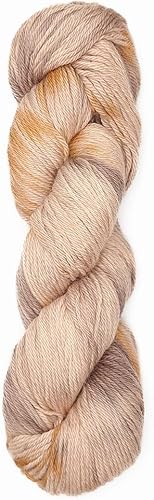 100% lana de alpaca bebé, 3.53 oz de Hank DK, peso teñido a mano, fabricado en Perú, celestial suave y perfecto para tejer y tejer a ganchillo