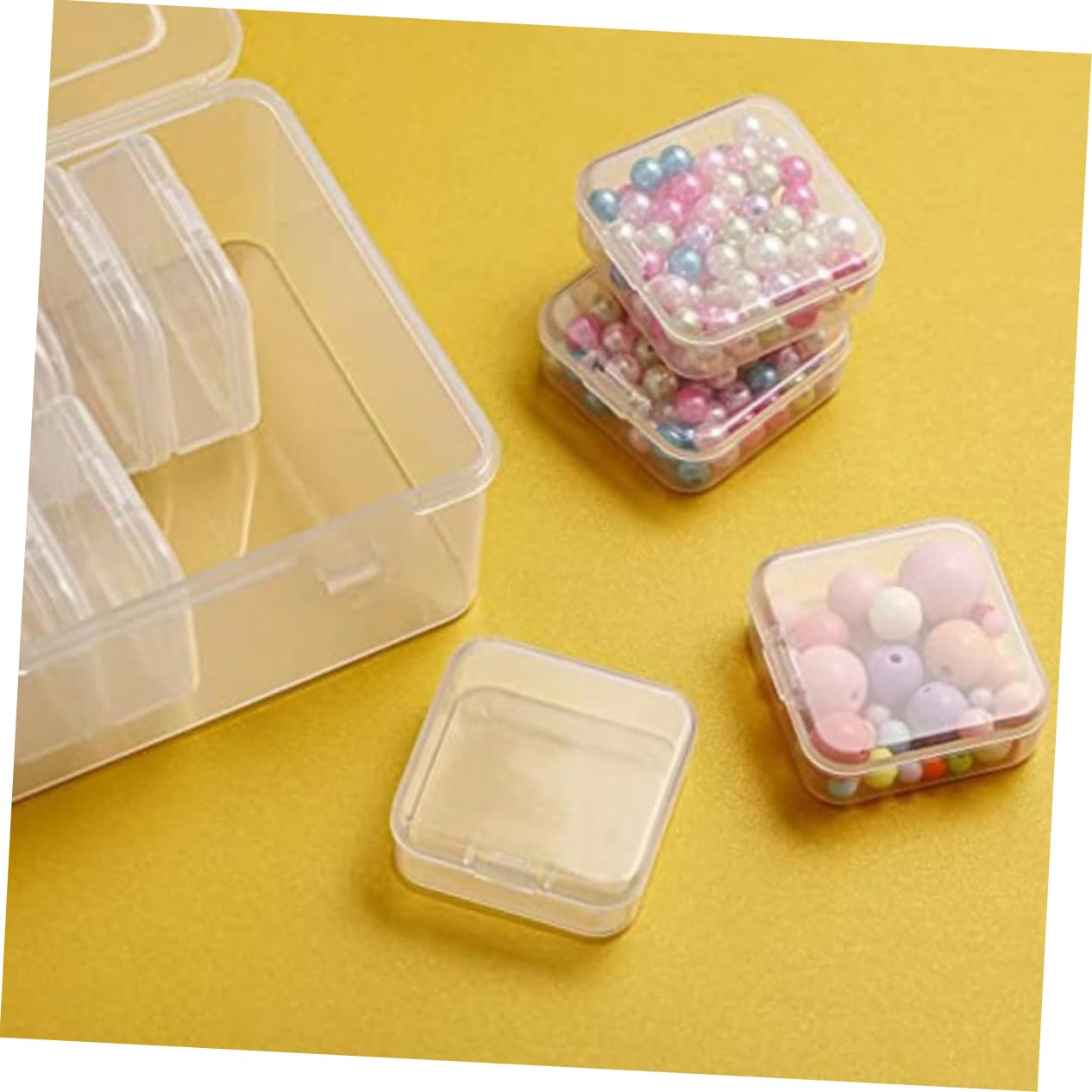jojofuny 3 Set Scatola di smistamento di archiviazione scatole di immagazzinaggio piccolo Organizzatore degli anelli mini organizzatore di archiviazione mini deposito pp