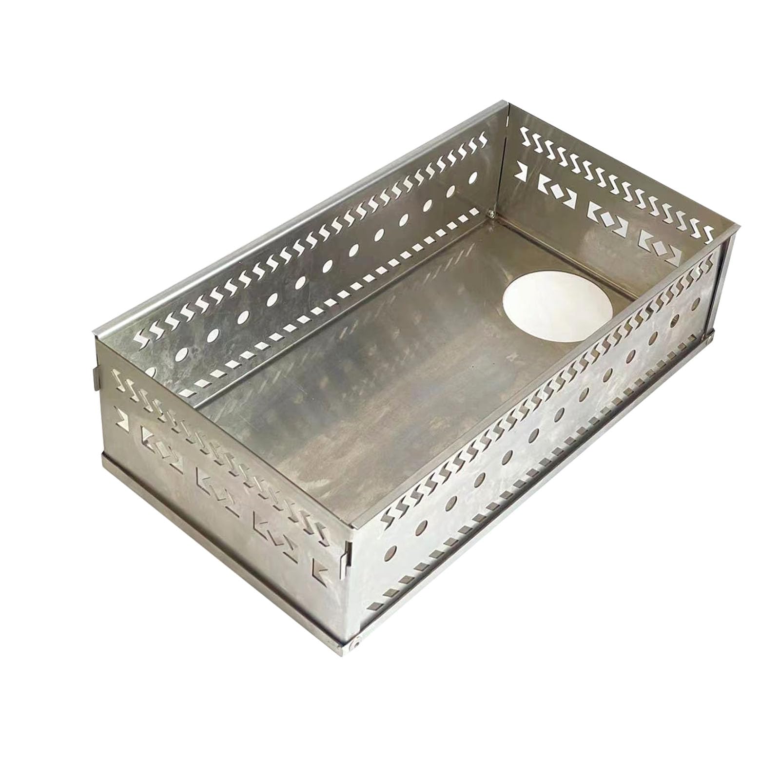 Permanent 304 Rustless Bending Stone Basket 300mm Steambath Stove Net Enhances Heat Distribution Prevents Scalds Various Settings Flame Basket