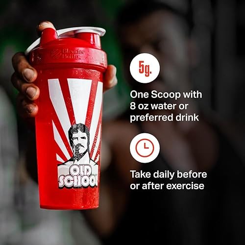 Miniatura 5 de OLD SCHOOL - Polvo de monohidrato de creatina micronizada para mujeres y hombres suplementos posteriores al entrenamiento para ganancia crecimiento