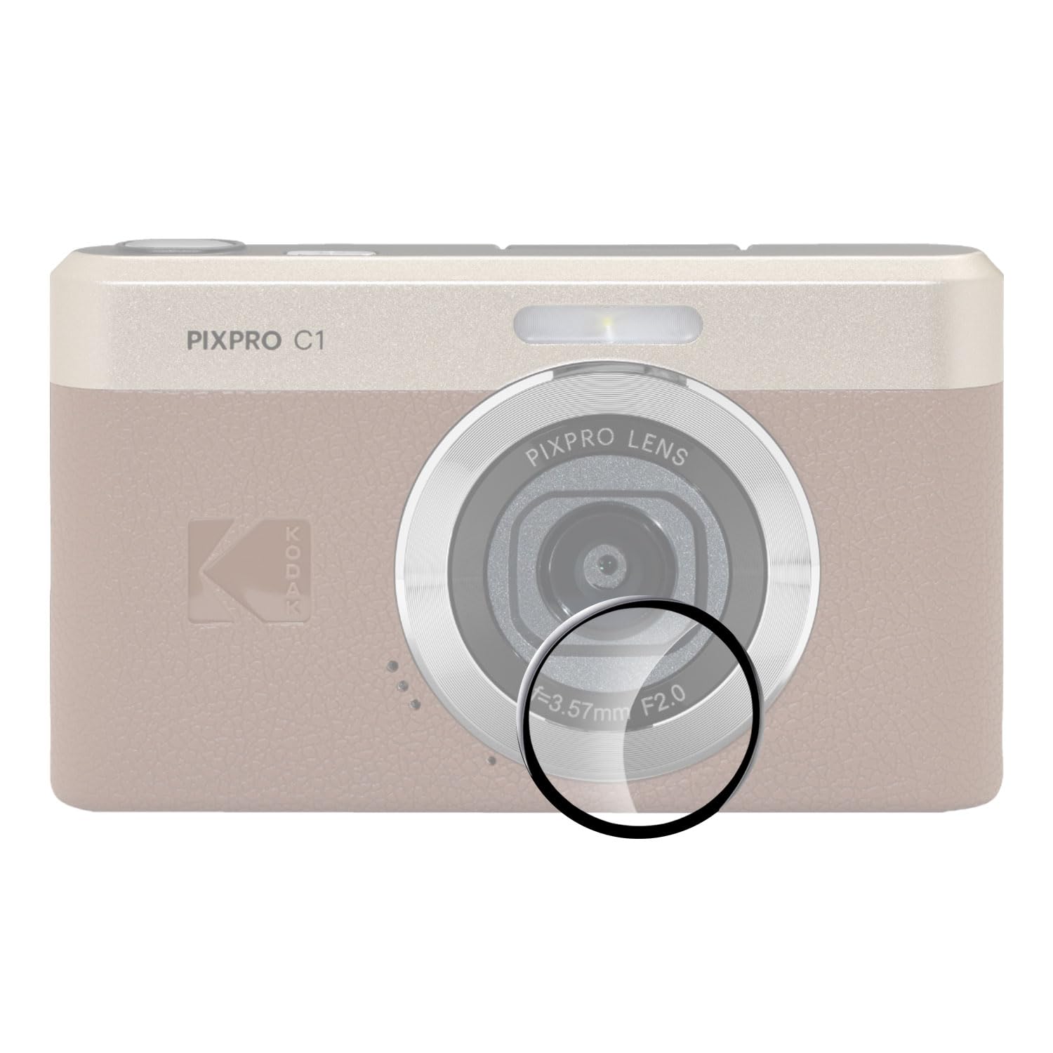 KODAK PIXPRO C1 液晶保護フィルム・microSDカード付 KODAK PIXPRO C1 専用 液晶保護フィルムIII - ハクバ写真産業