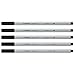 STABILO Multi-Tip Pen Set Creative Tips - 5 Piece ARTY Metal Tin Set - Black Pens - Technical drawing, illustration