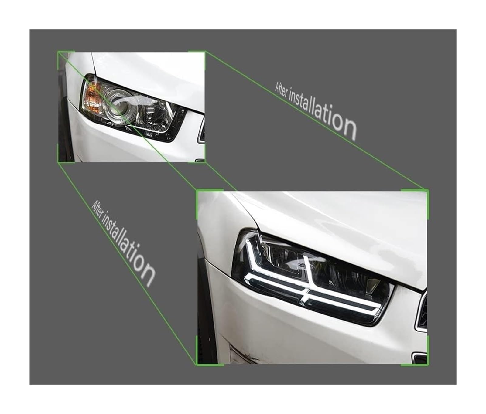 Ciloc Para Captiva 2011-2018 Luces Coche Faro Lámpara Cabeza Drl Lente Proyector Lámparas Delanteras Automotrices Luz Intermitente Retrovisor Lateral