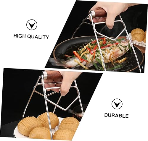 Miniatura 8 de Abrazadera de tazón de acero inoxidable para platos con clip escaldado, herramienta de cocina para comidas calientes y cuencos