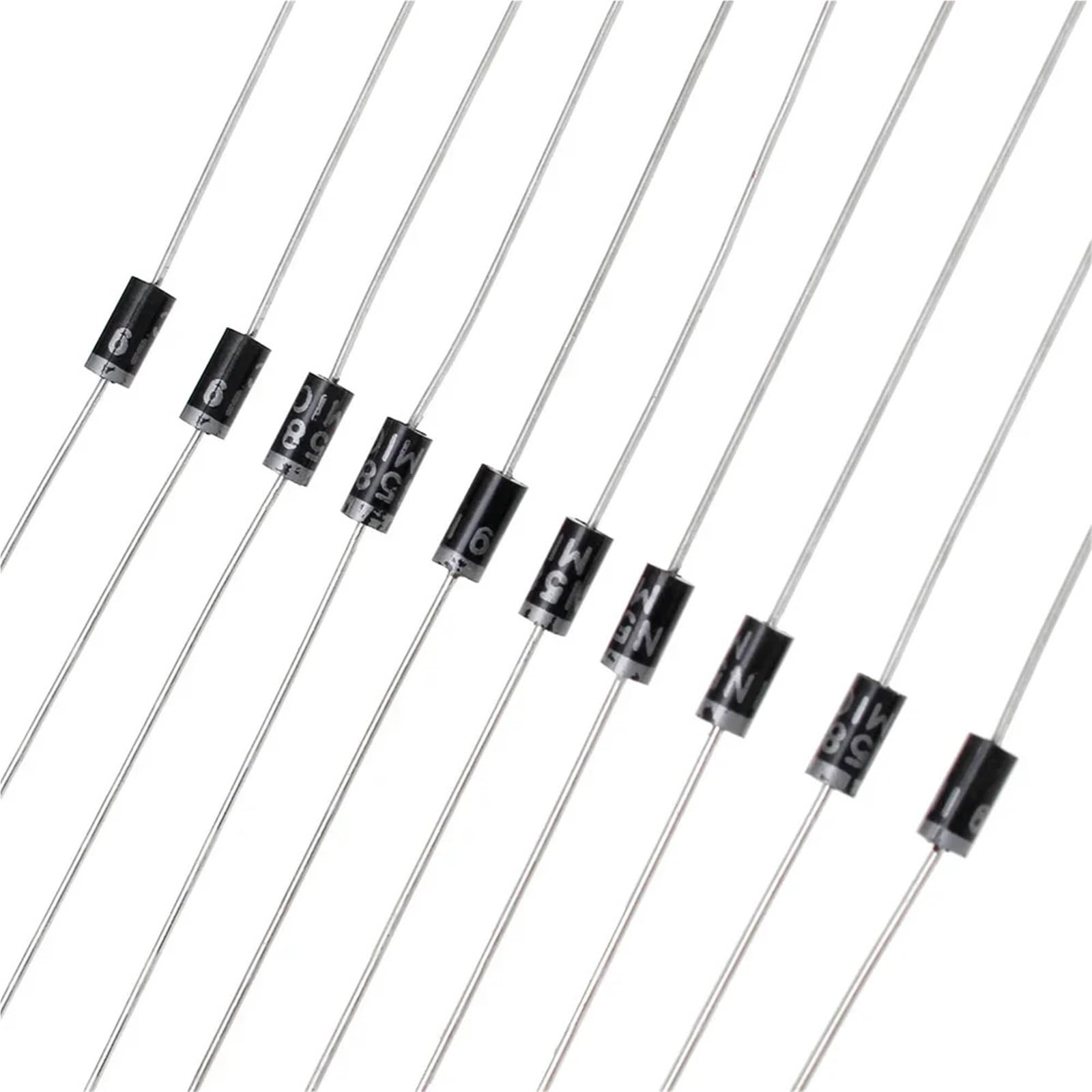 100 pz/lotto Diodo Raddrizzatore Set 1N4148 1N4007 1N5819 1N5399 1N5408 1N5822 FR107 FR207 Kit Diodo Schottky