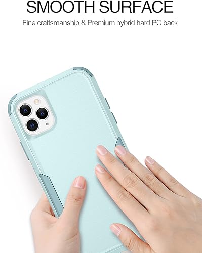 Miniatura 9 de BENTOBEN Funda para iPhone 11 Pro, 3 en 1, resistente, híbrida, a prueba de golpes, policarbonato duro, TPU suave, antideslizante, protección para