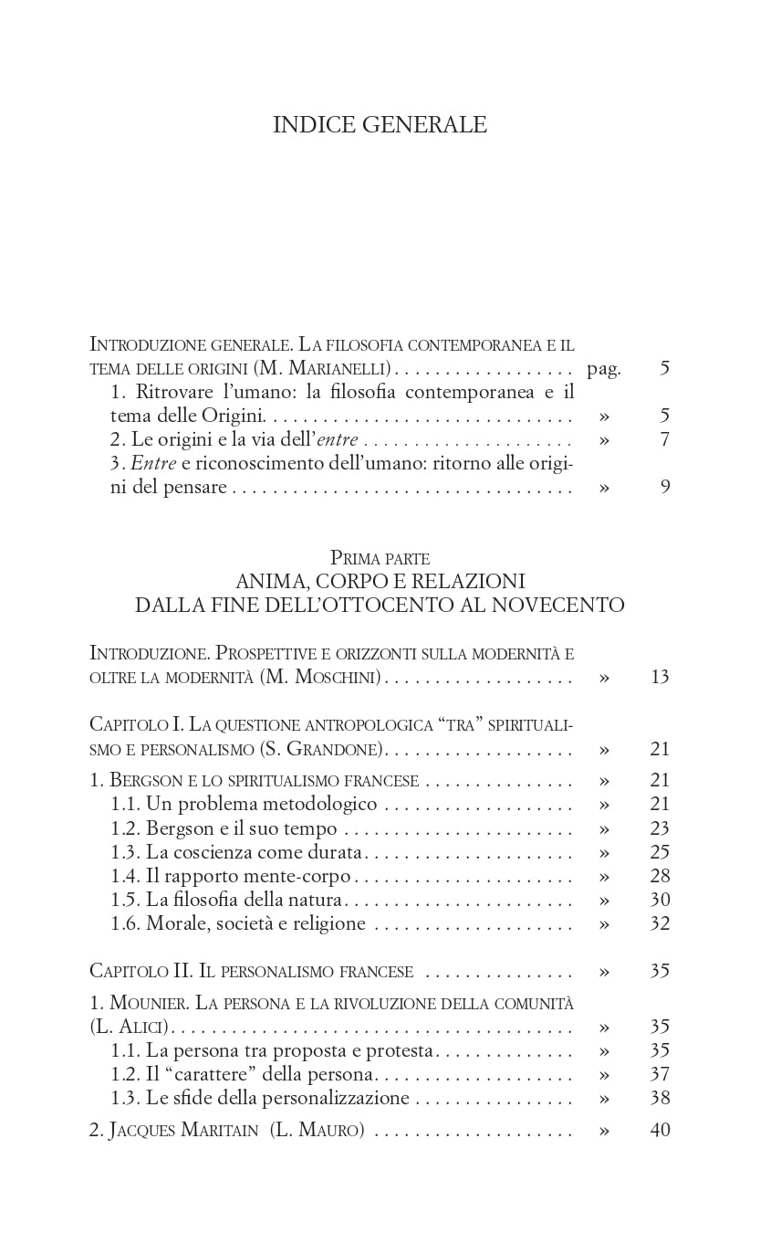 Anima, corpo, relazioni. Storia della filosofia da una prospettiva antropologica. Periodo contemporaneo (Vol. 3)