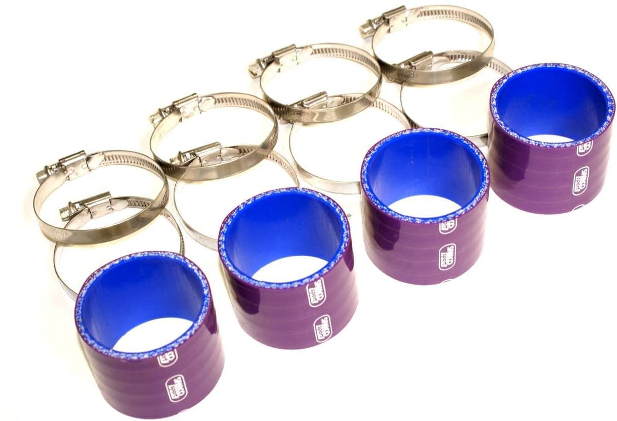 Massive Mani Couplers Intake Manifold Silicone Upgrade Ford Focus SVT Compatible w/ 02-04 ST170 4pc (Purple)