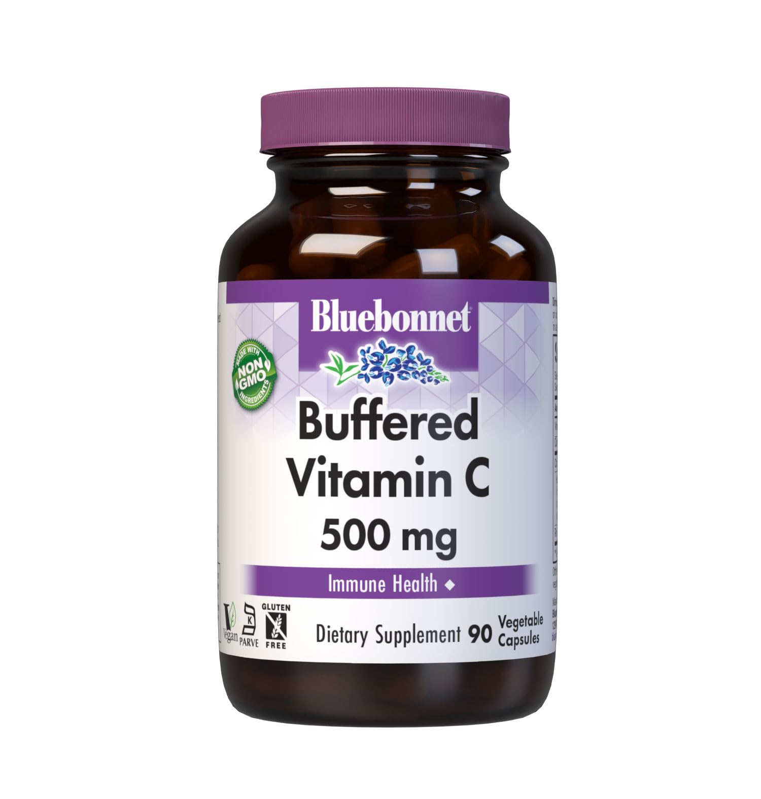 BlueBonnet Buffered Vitamin C 500mg, Immune & Skin Health, 90 Capsules 1