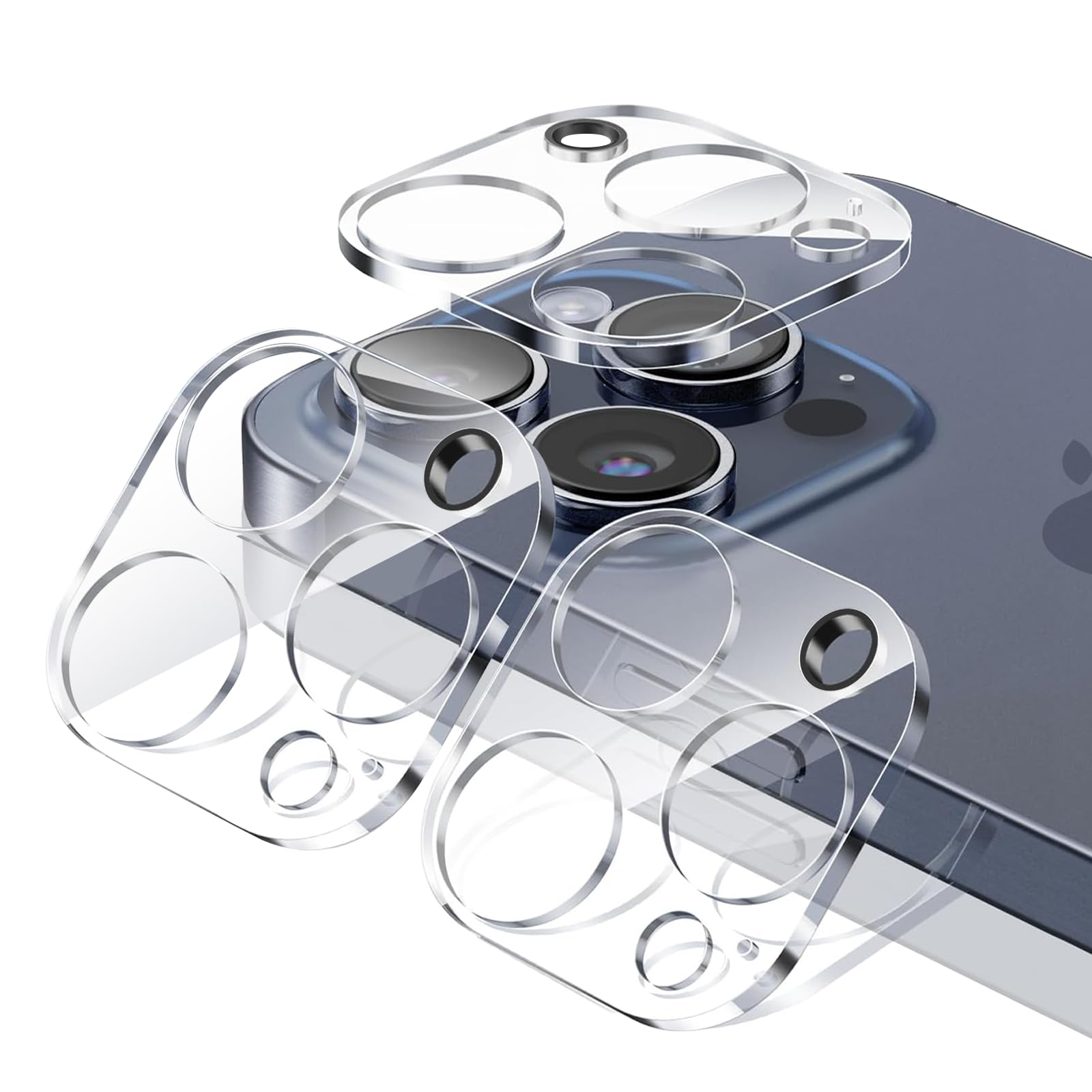 Amazon.co.jp: FALSAD 3個入り iPhone15 pro/15pro max カメラ保護 