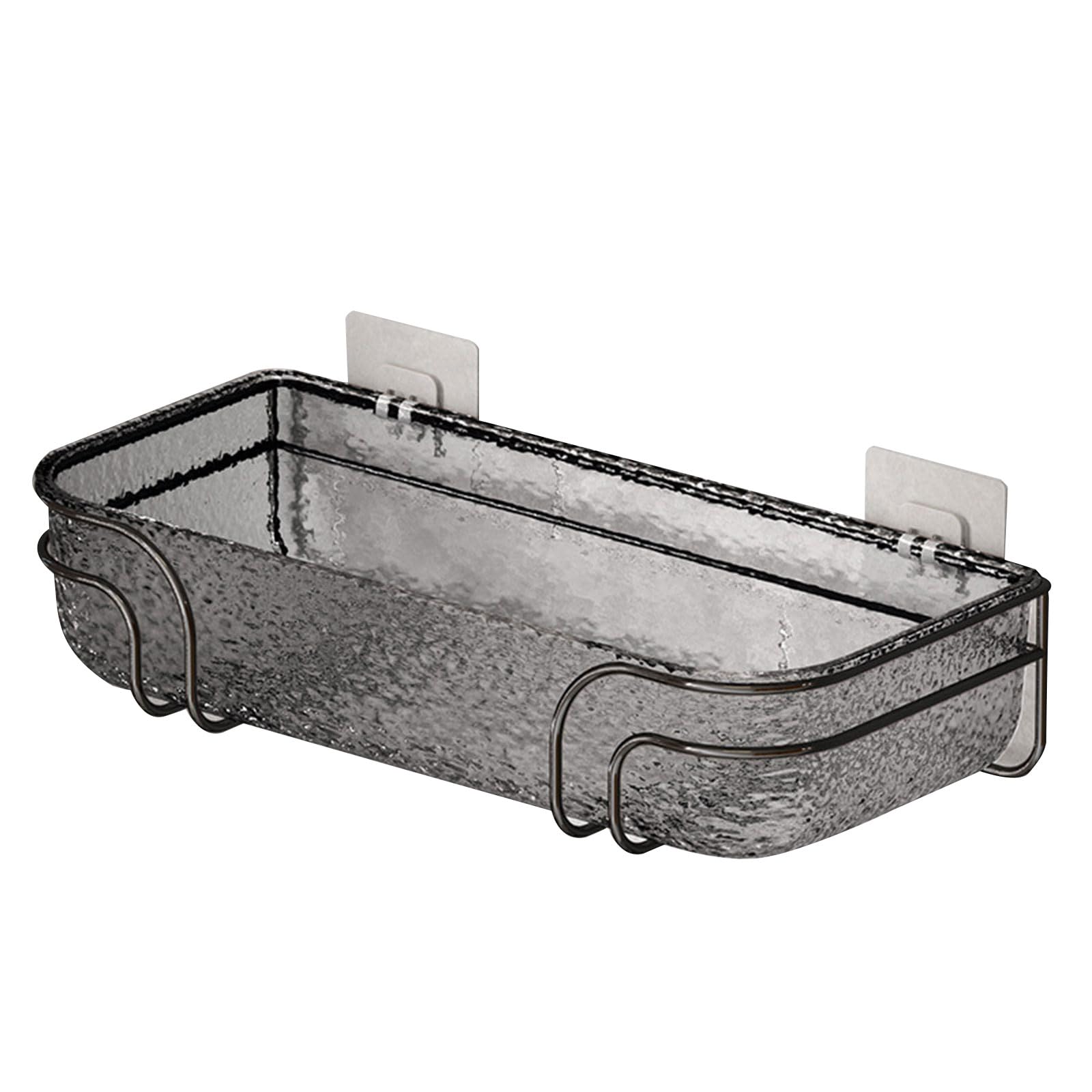 carotoe Wall Mounted Bathroom Shelves Adhesive Bathroom Shelf Functional Hanging Storage Holder Rack for Home Decors Rack