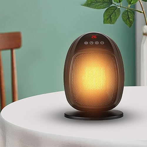 Miniatura 7 de Heaters for Indoor Use,1000W Small Space Heater with 2 Mode Adjustable,Ptc Ceramic Desk Heater with Thermostat,Tip-Over Protection Safety Quiet Mini