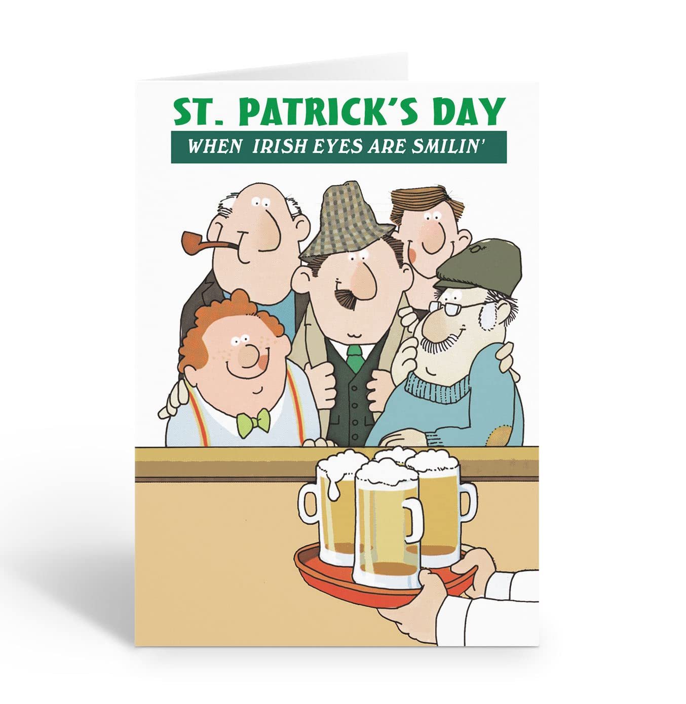 Stonehouse Collection St. Patrick's Day Karten – 12 Lustige Grüßkarten Mit Umschlägen, 11.4x15.9 Cm (gefaltet), USA Hergestellt