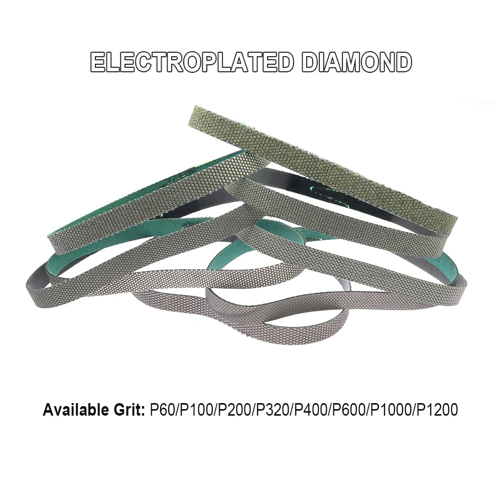 Cerámica de vidrio de aleación dura galvanizada de varios tamaños de la correa que enarena abrasiva del diamante P60-P1200(P400,915x100mm x 1pc)