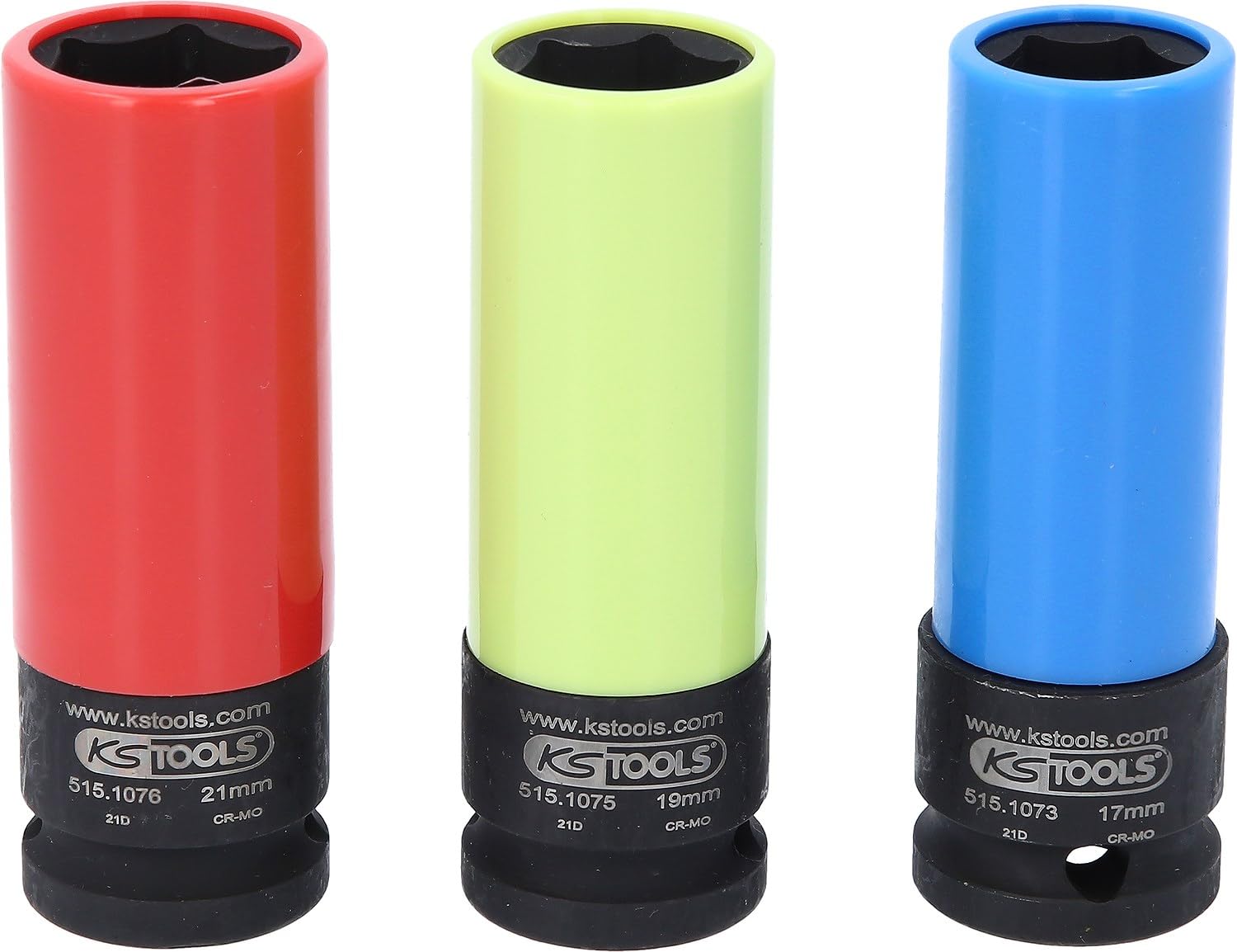 KS Tools 515.1070 1/2"Zestaw gniazd silowych do alu-felg 3-szt, 17-21mm