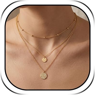 Long tiantian Layered Necklaces for Women Pendant Necklaces Stack Dainty Jewelry Gifts