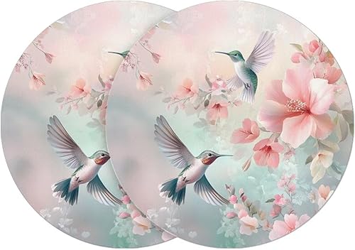 Miniatura 27 de Juego de 6 manteles individuales redondos resistentes al calor de mármol dorado de 15 pulgadas para decoración de mesa de comedor resistente al