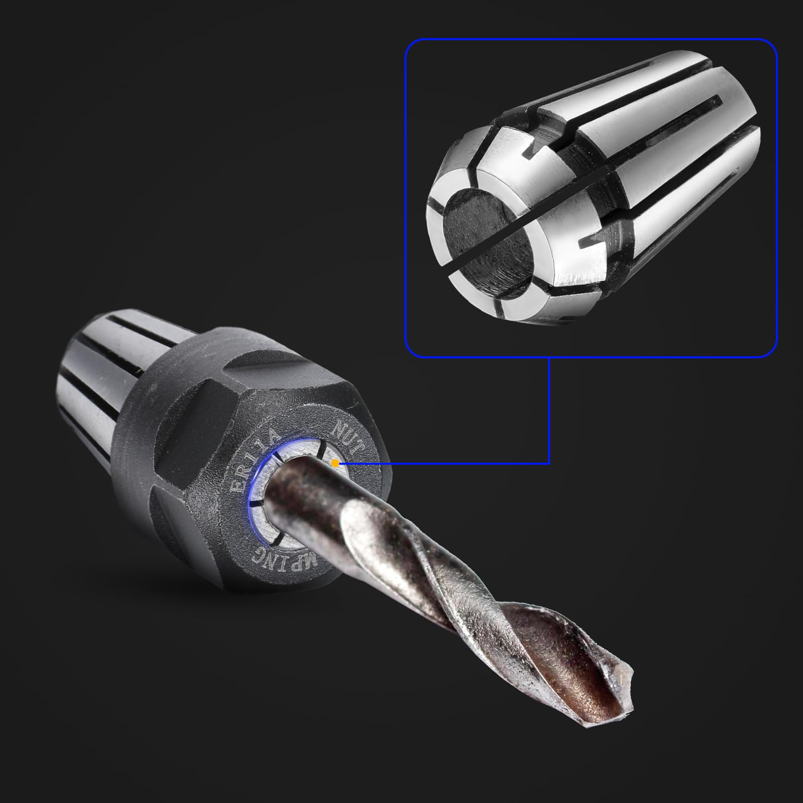 Shimeyao ER11 Collet Set - CNC Milling & Engraving -3 Shimeyao ER11 Collet Set - CNC Milling & Engraving -3