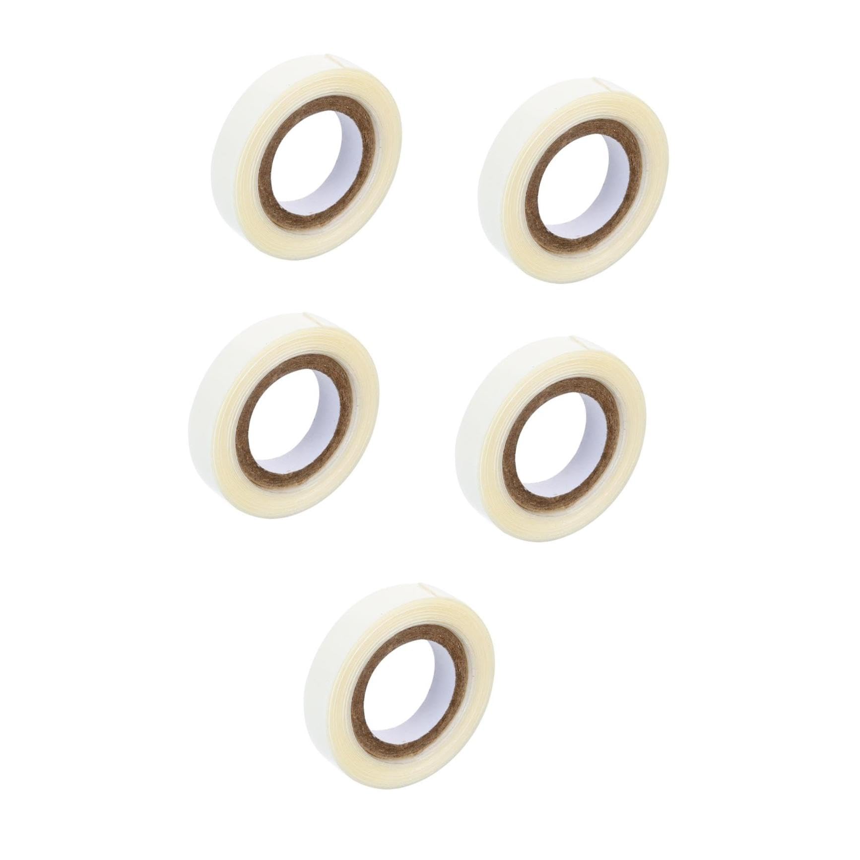 Healeved 5rollos Cinta Adhesiva Doble Cara Para Pelucas y Extensiones De Cabello Yards Fina y Ligera Fija Seguridad y Discreción Para Diversos Estilos De Peinados