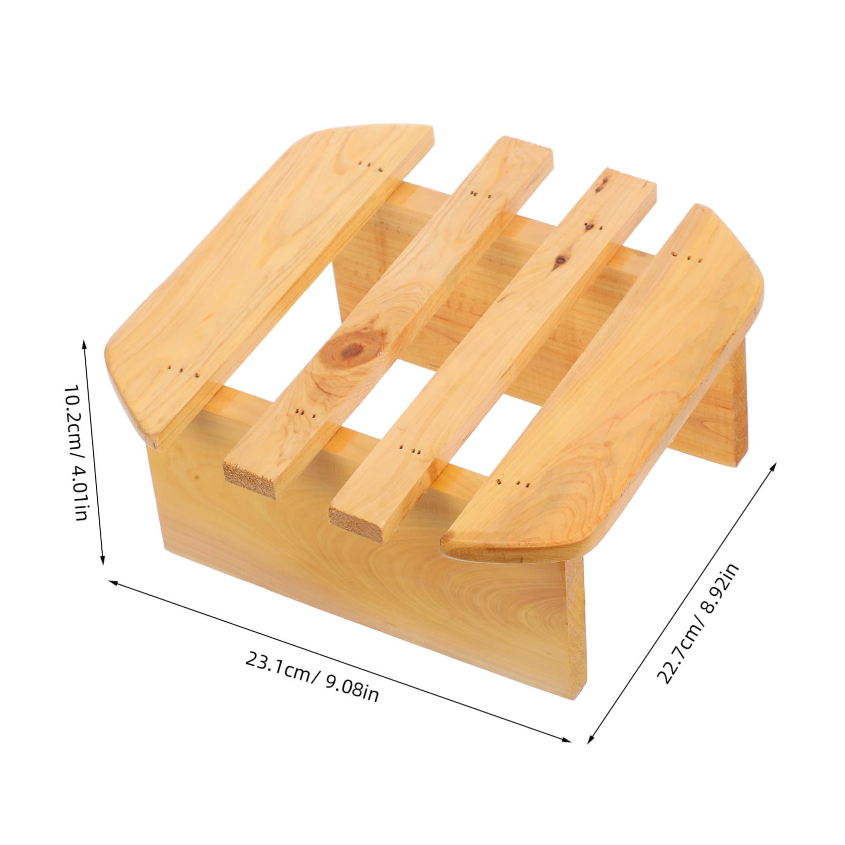 Ciieeo Mini Foot Bath Stool Japanese Style Wooden Bench Bedside Step for High Beds Boys and Girls Step Stool Foldable Stool for Adults