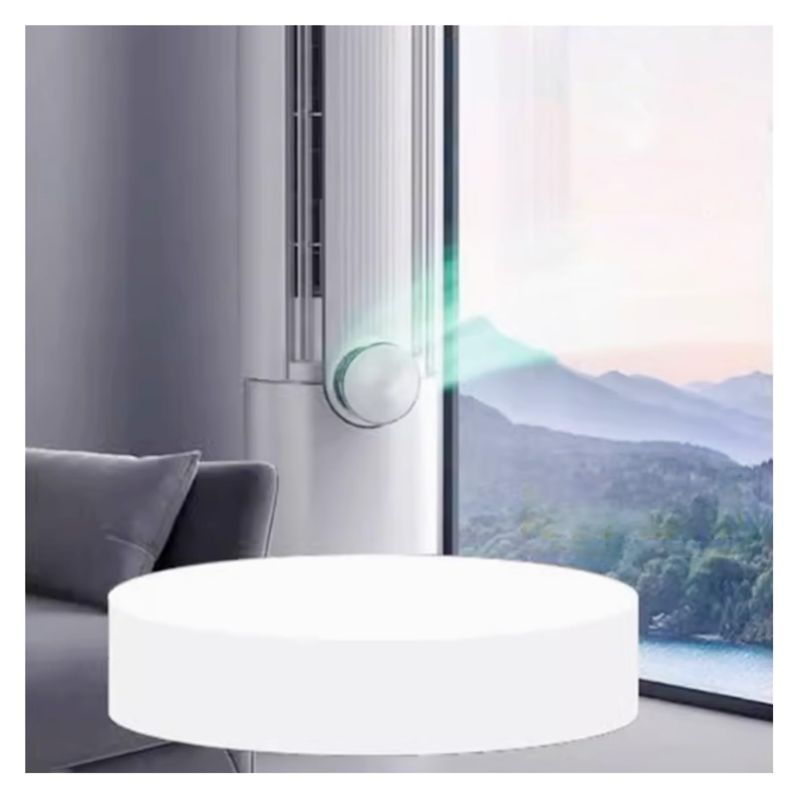 LYDBMYT Round Pedestal Stands, White Cylindrical Base Display Stand for Party, Bridal Shop Cylinder Plinth Raiser Table, Collectibles Display Base Platform(40x20cm)