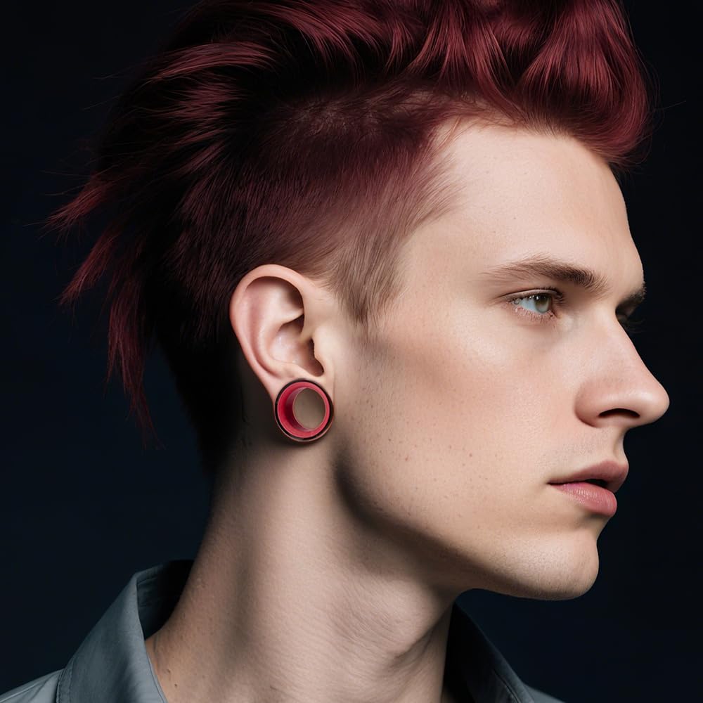 Vankula Głowa węża hipoalergiczna stal nierdzewna 0g 2g zatyczki do uszu tunele piercing ekspander nosze moda biżuteria do ciała