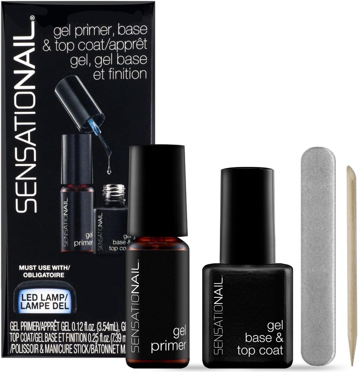 Gel Primer, Gel Base and Top Coat Refill Kit
