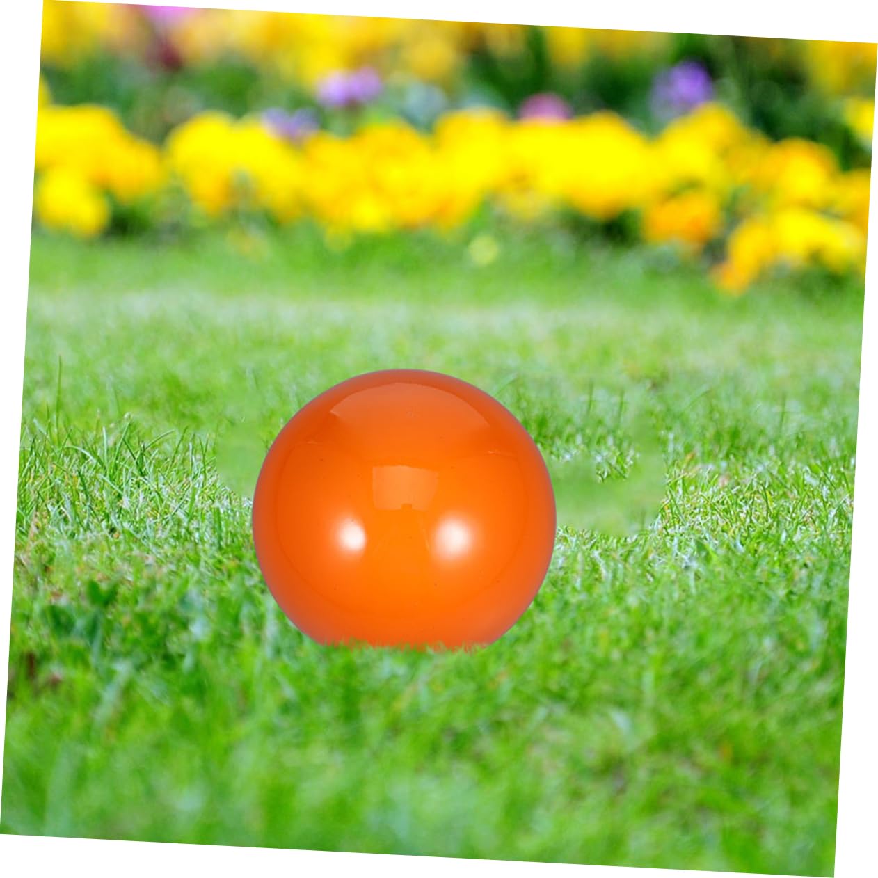 TOPBATHY Palla Specchio da Giardino in Acciaio Inox Riflettente Arancia