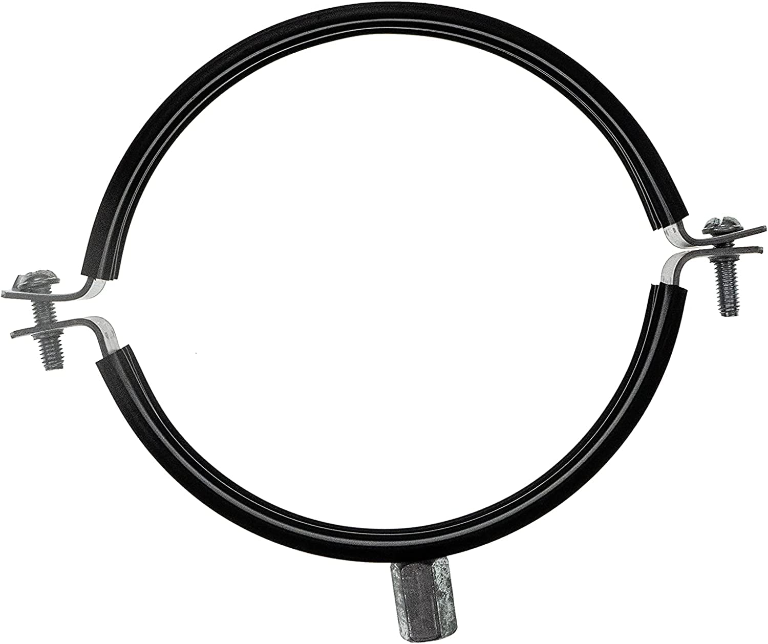 Vent Systems 100 mm / 4″ Galvanised Steel Pipe Clamp with Rubber Lining - Image 2