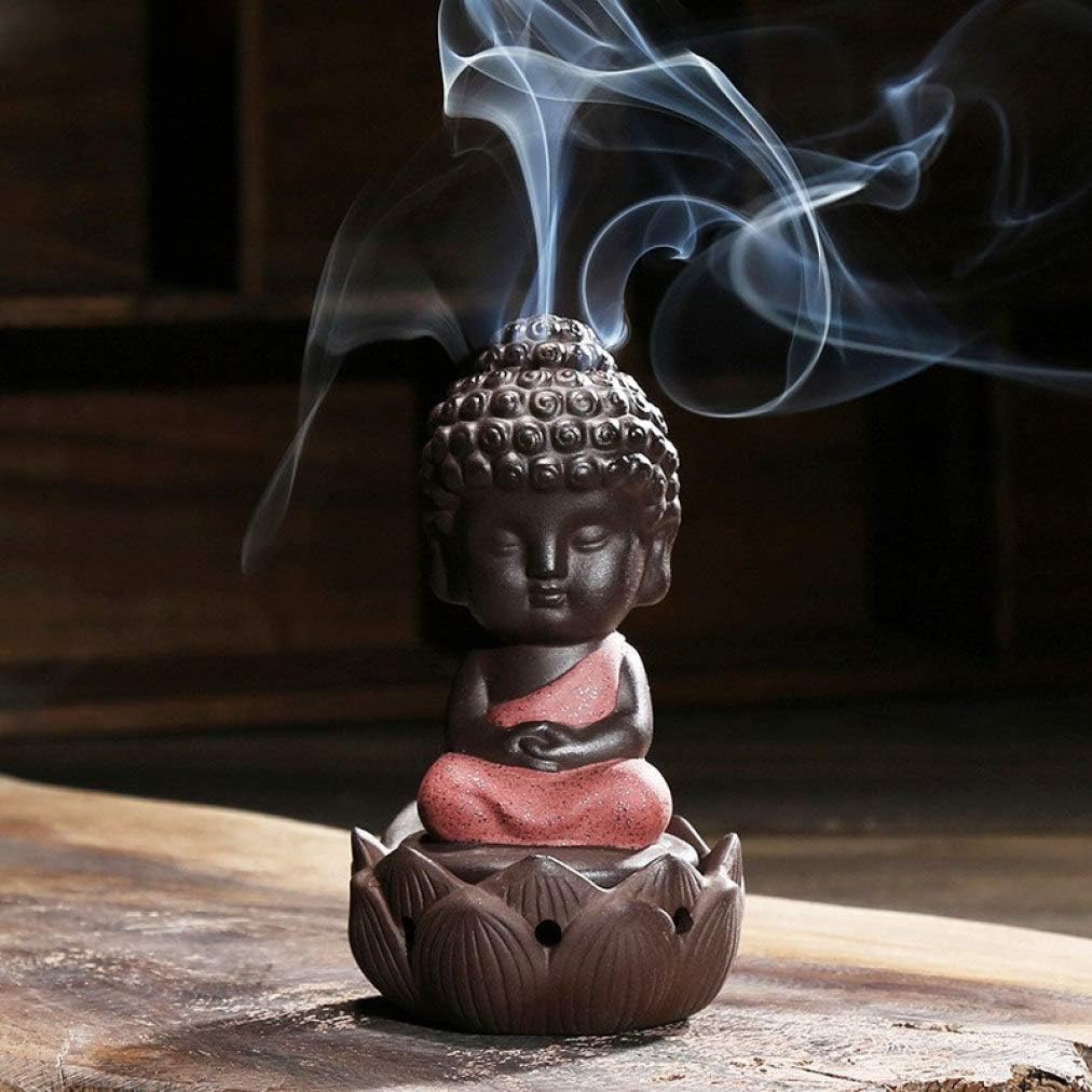 Incense Holder，Holder Coil Burner，Incense Stick Holder,Incense Burner ，Holder Burner，Incense Holder， Incense Holders Chinese Style Ceramic Incense Holder Stove Sandalwood Buddha Lotus Statue Incense B