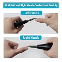 Skypearll Toe Nail Clipper, Professional Thick & Ingrown Toenail Correction Tool, Pedicure Clippers Toe Nail Cutter for Men & Women, Super Sharp Curved Blade Grooming Tool | Black | gallery image