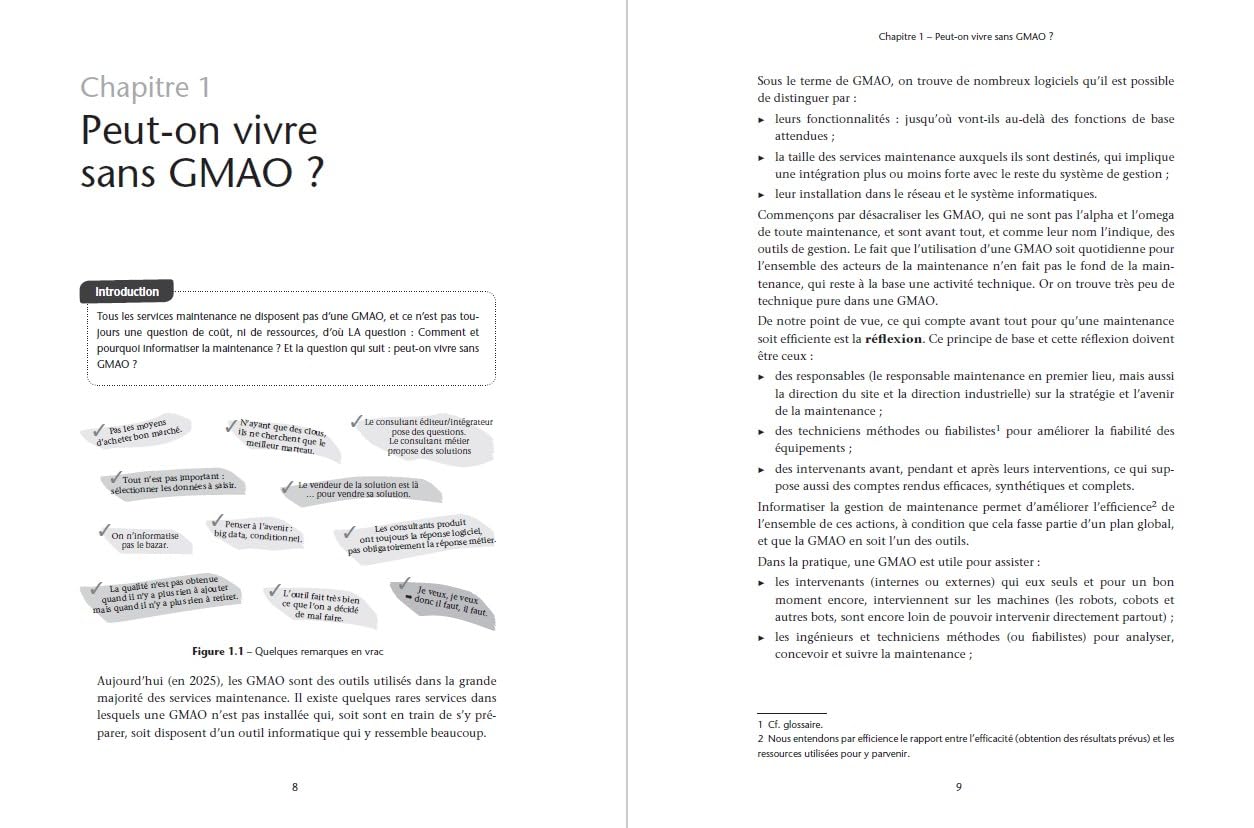 GMAO: Choix - Mise en place - Utilisation - Efficience